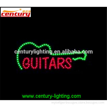 GUITARS animated led sign
